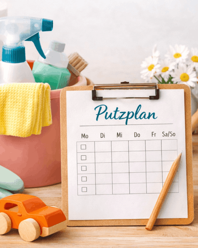 Putzplan für Familien, Haushaltsplan, Ordnung schaffen