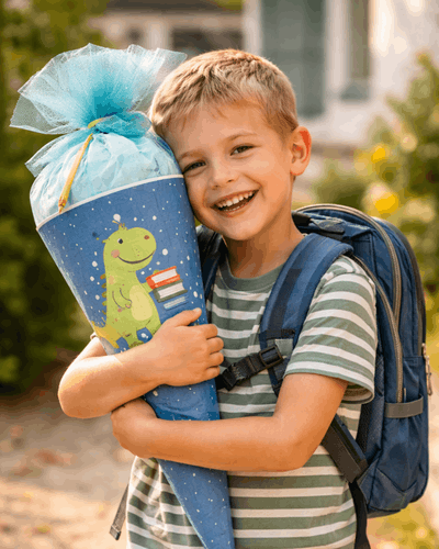 Einschulung vorbereiten - Kind mit Schultüte
