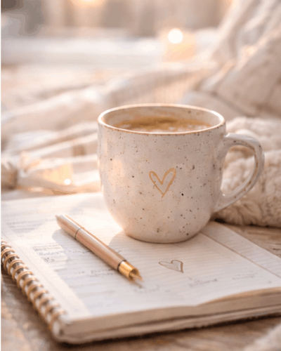 Morgenroutine Journal Gedanken am Morgen aufschreiben