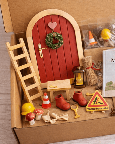 Wichtel Set Inhalte mit Mini Zubehör und Wichtel Accessoires für liebevolle Wichtel Ideen